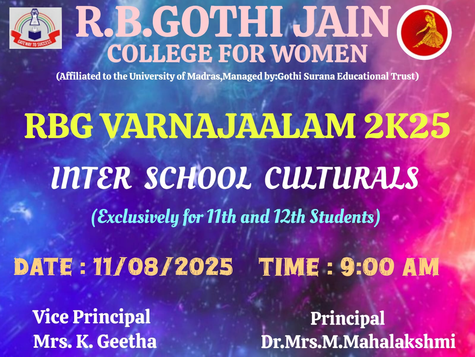 RBG Varnajaalam 2k25-Inter School Culturals
